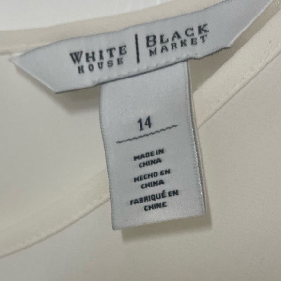 WH/BM Semi-sheer crepe Pull On Blouse - Picture 5 of 5